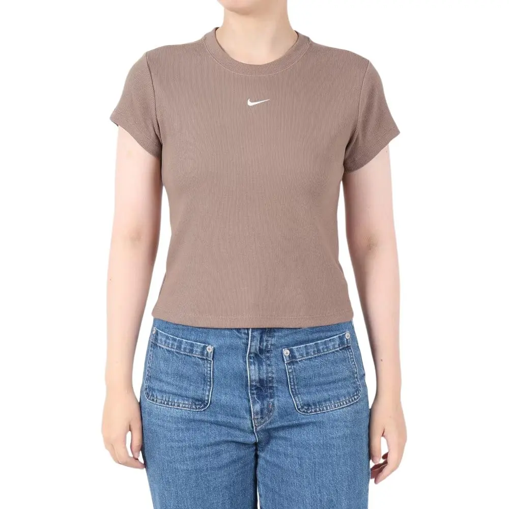 Nike Sportswear Women's Tight Ribbed Short Sleeve T Shirt