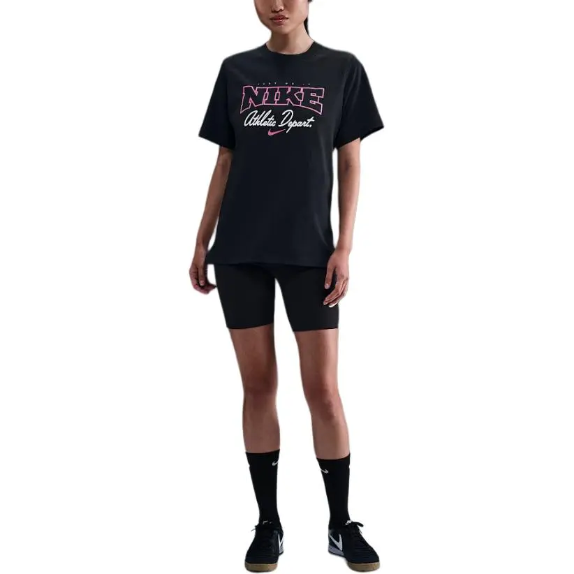 Nike Clothing T-Shirts Women's Black Crew Neck