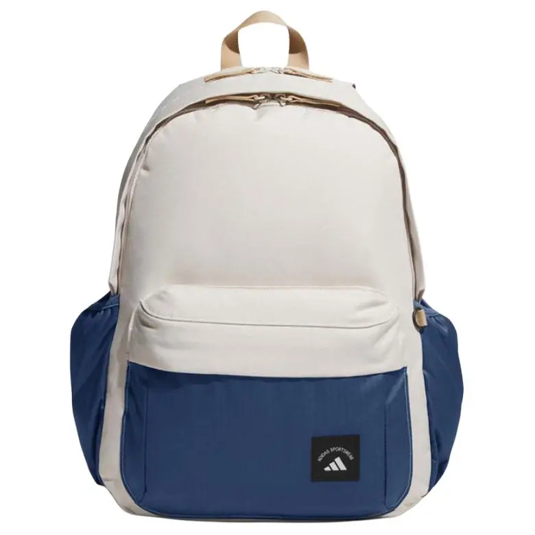 Adidas Polyester Backpack Unisex Beige & Blue