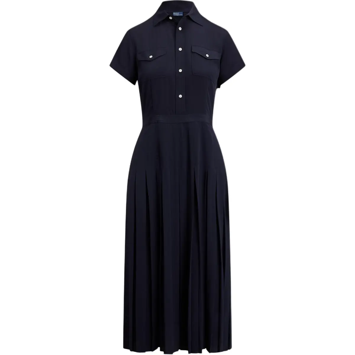 Polo Ralph Lauren pleated pocket midi dress