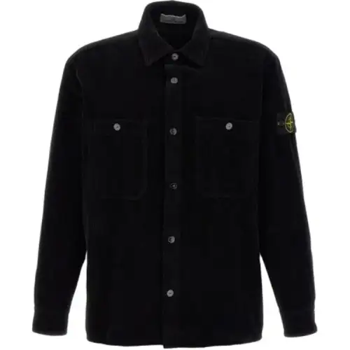 STONE ISLAND Compass Patch Buttoned Overshirt