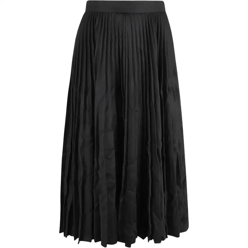 Balenciaga creased wool pleated skirt