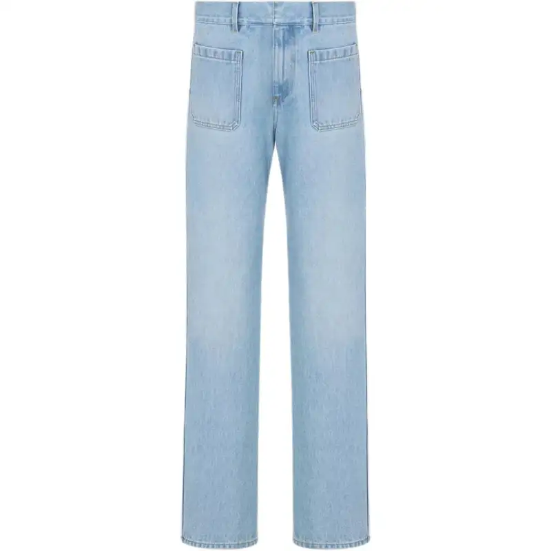 Christian DIOR Logo Patch Regular Fit Jeans