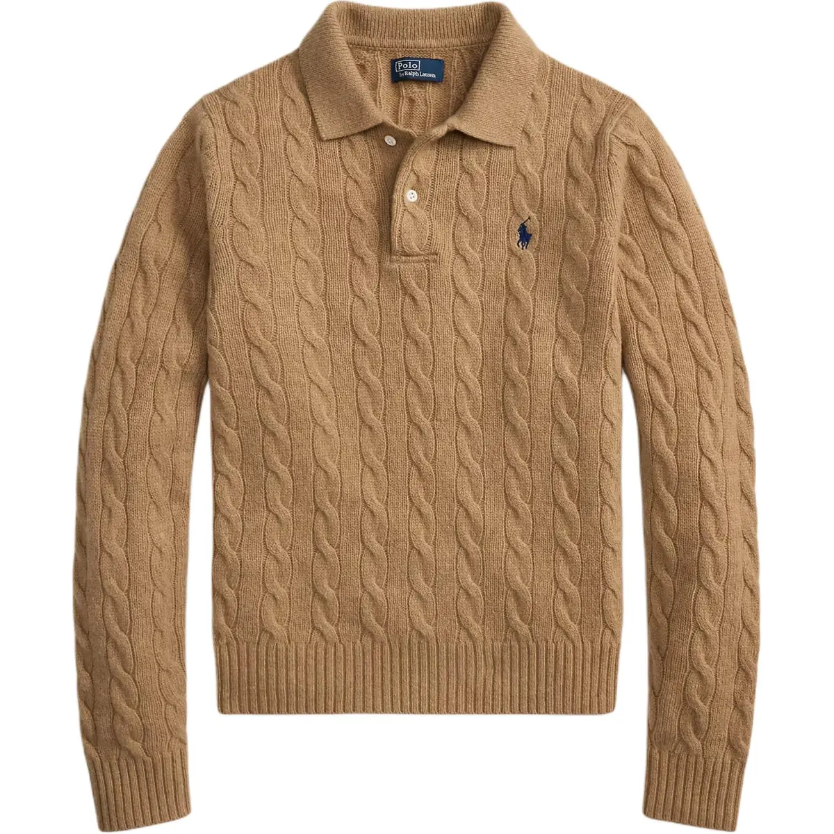 Polo Ralph Lauren Sweater Straight Fit Slim Fit Women's Camel Mixed Color
