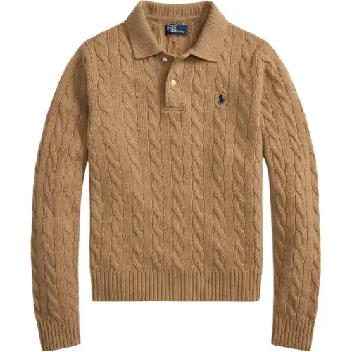 Polo Ralph Lauren Woolen cashmere knitted sweater, loose straight fit, cut