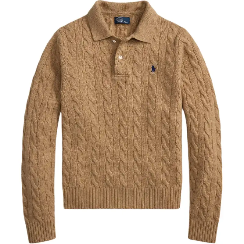 Polo Ralph Lauren Woolen cashmere knitted sweater, loose straight fit, cut