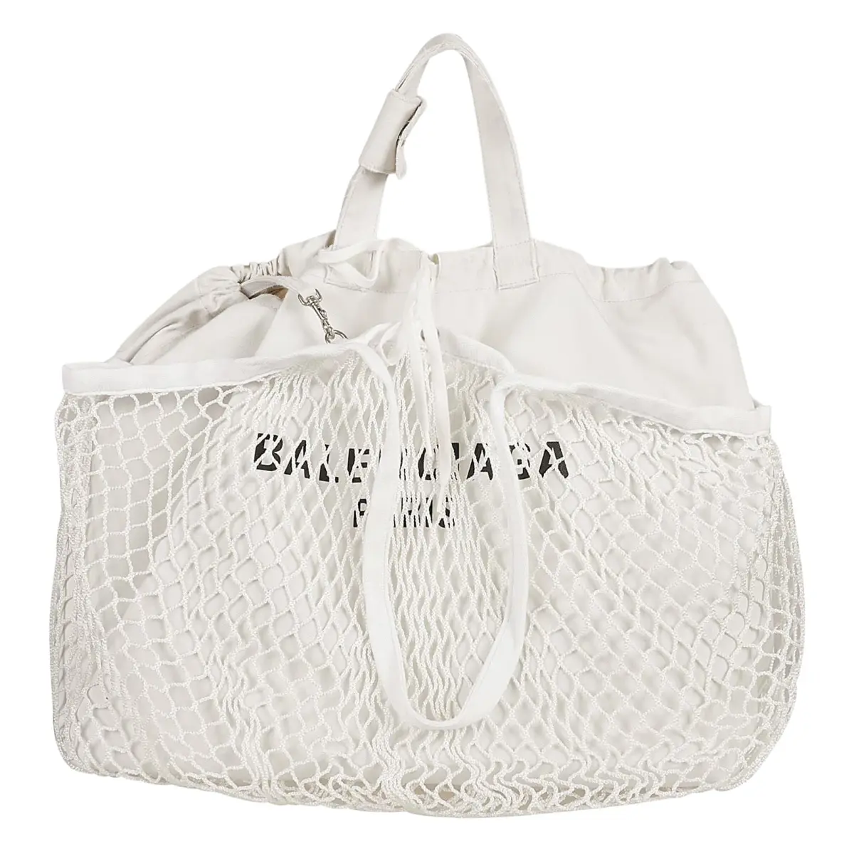 Balenciaga Polyamide Tote Handbag Women's White