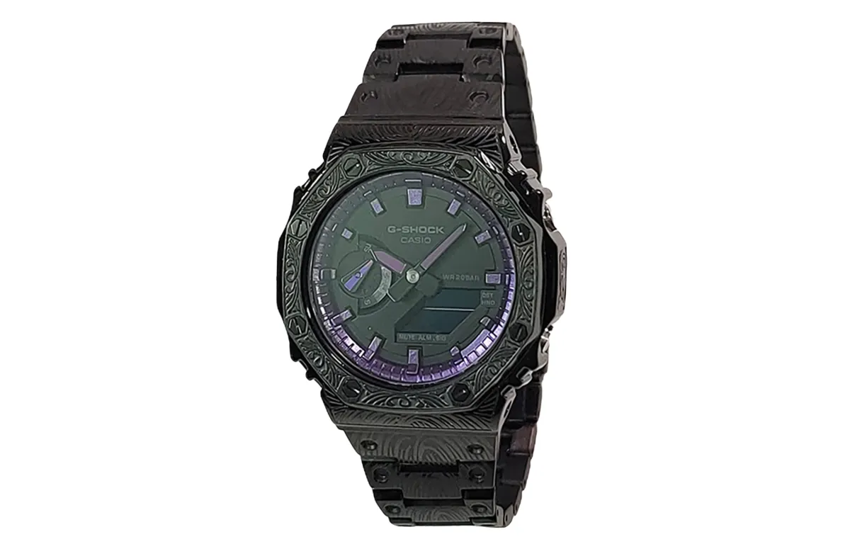 CASIO Custom Collection Quartz Movement Stainless Steel Strap Watch Men's Watches Black Dial