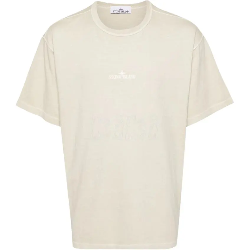 Stone Island logo-embroidered cotton T-shirt