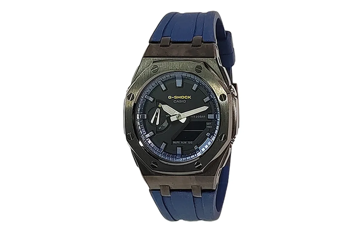 CASIO Custom Collection GA2100 Collection Quartz Movement Fluoroelastomer Strap Watch Men's Watches