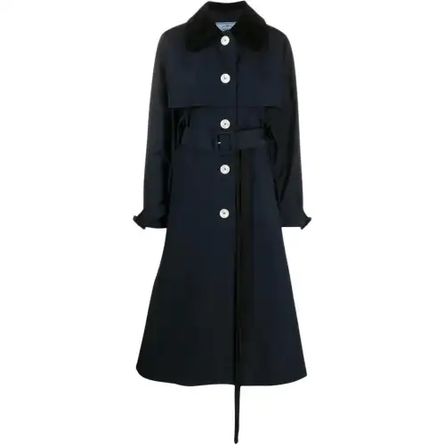 Prada single-breasted belted trench coat