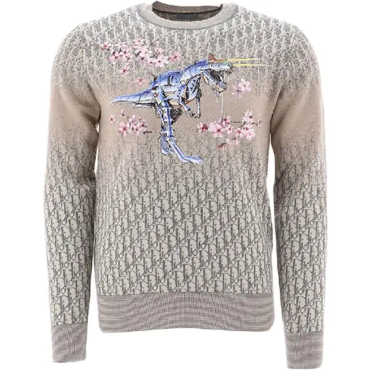 DIOR x Sorayama Cashmere Sweater Men's Ecru