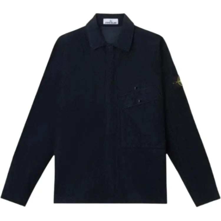 STONE ISLAND Logo Patch Long Sleeved Overshirt