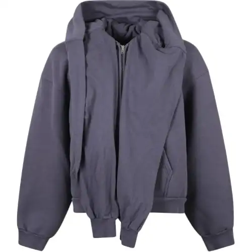Balenciaga Zip Up Long Sleeved Hoodie