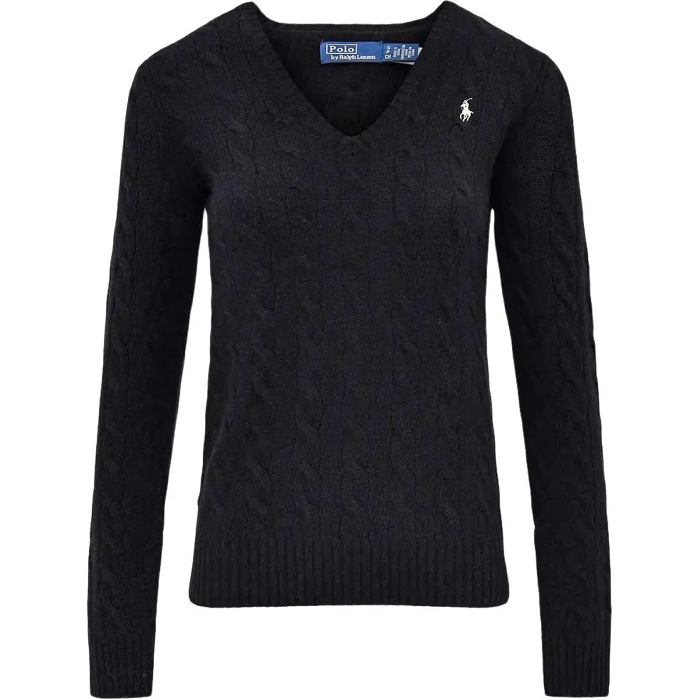 Polo Ralph Lauren Sweater Slim Fit Women's Polo Black