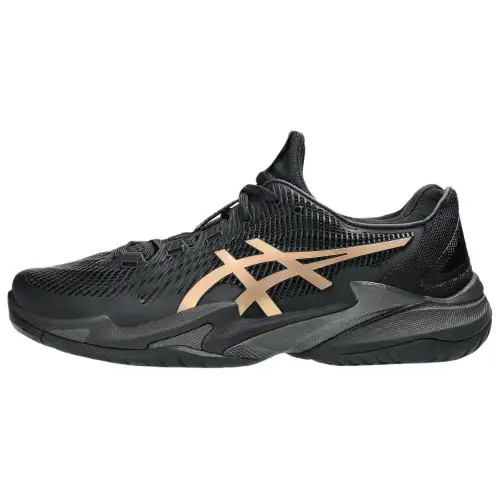 ASICS Court FF 3 Novak Cushioning Low top Tennis Shoes Men's Black Gold