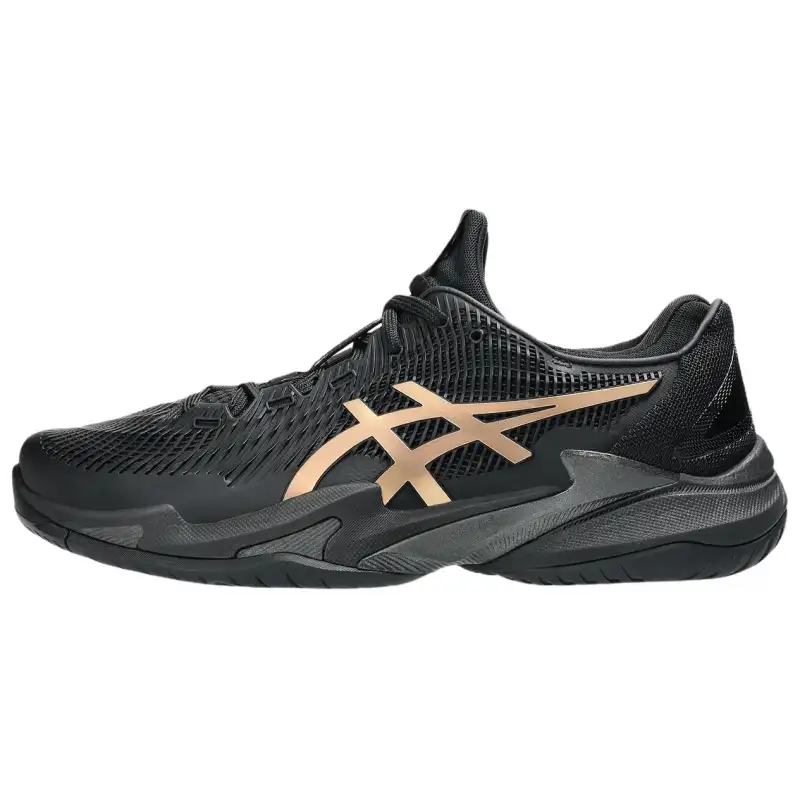 ASICS Court FF 3 Novak Cushioning Low top Tennis Shoes Men's Black Gold