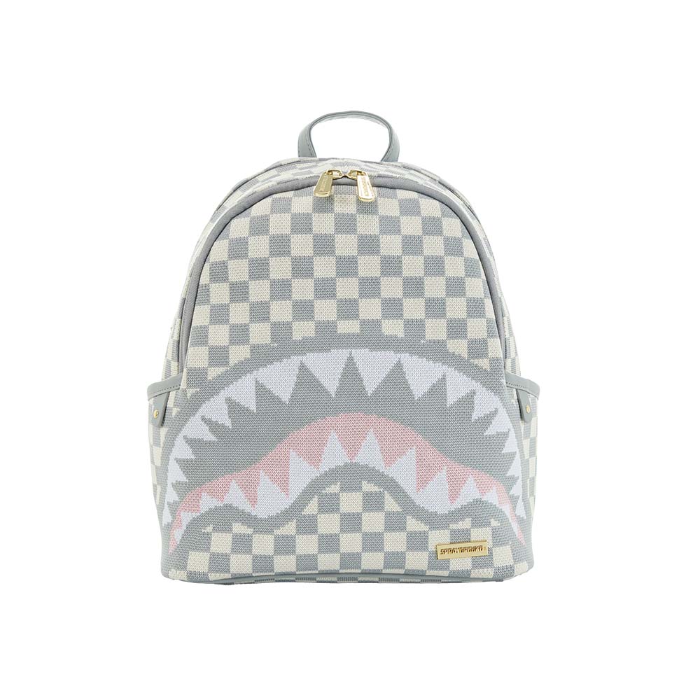 Рюкзак SPRAYGROUND Shark Checkboard (серо-белый)