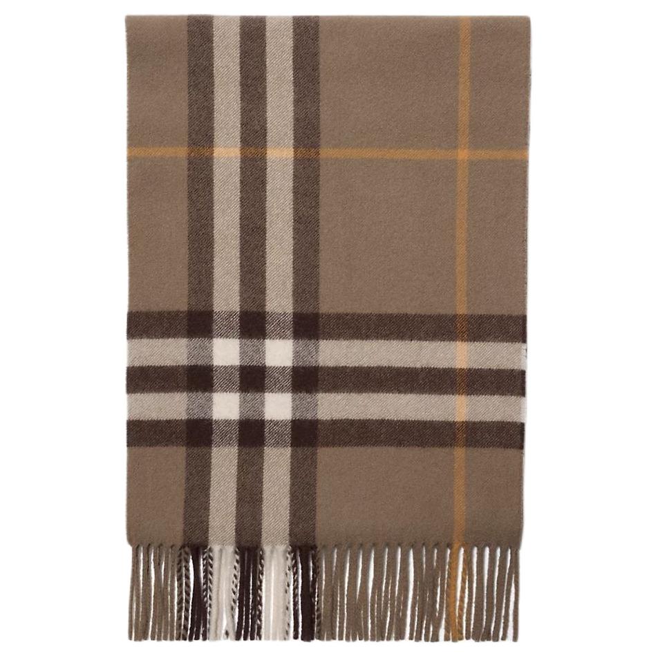 Женский шарф Burberry (бежевый) — фото 2