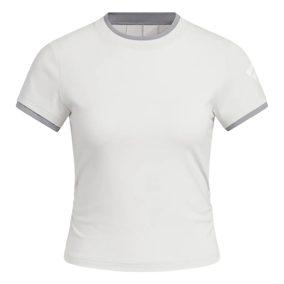 Adidas FOS T-Shirts Women's Light Gray Crew Neck Moderate