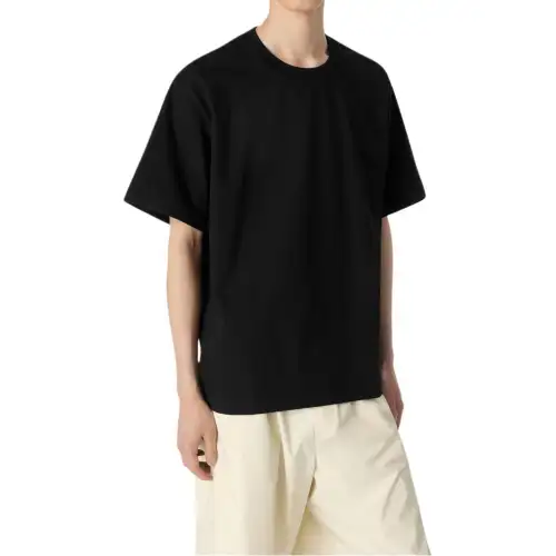 Bottega Veneta T Shirts Men's Black Crew Neck Moderate