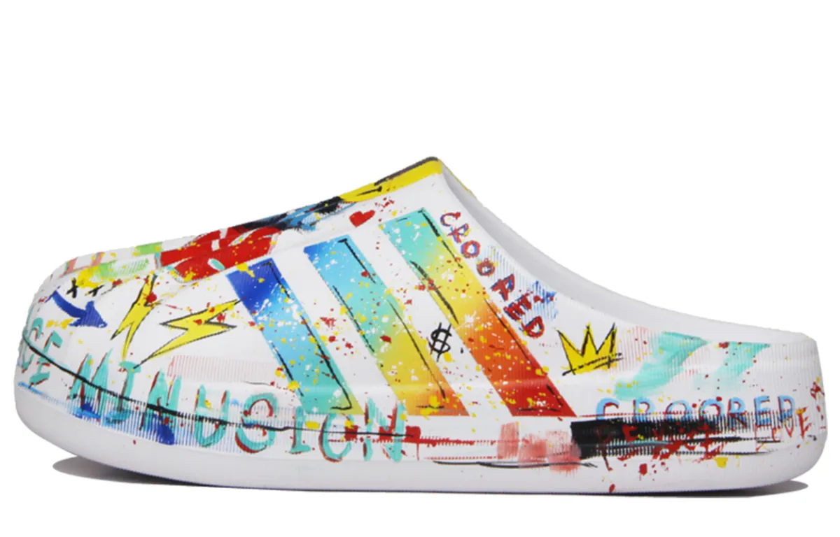 Adidas Originals AdiFOM SUPERSTAR MULE Comfortable Closed Toe Slippers Unisex Multicolor