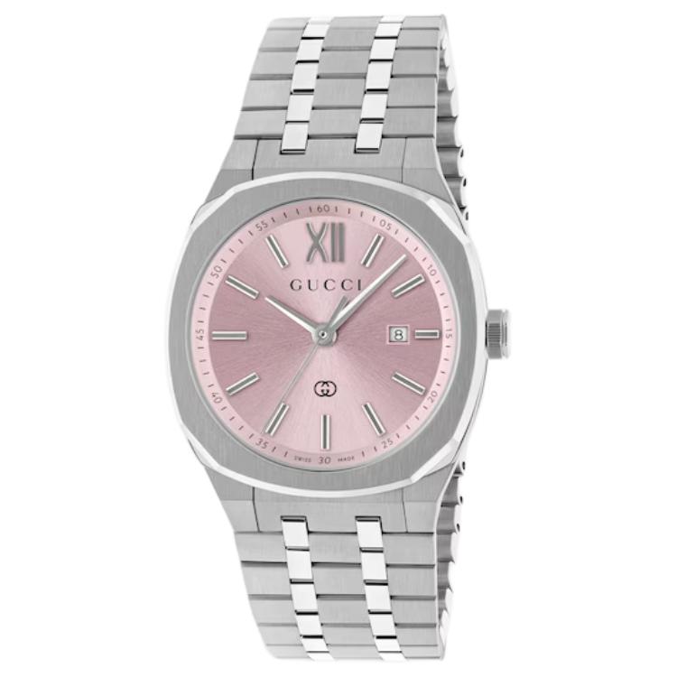 Женские часы Gucci 25H (розовые)
