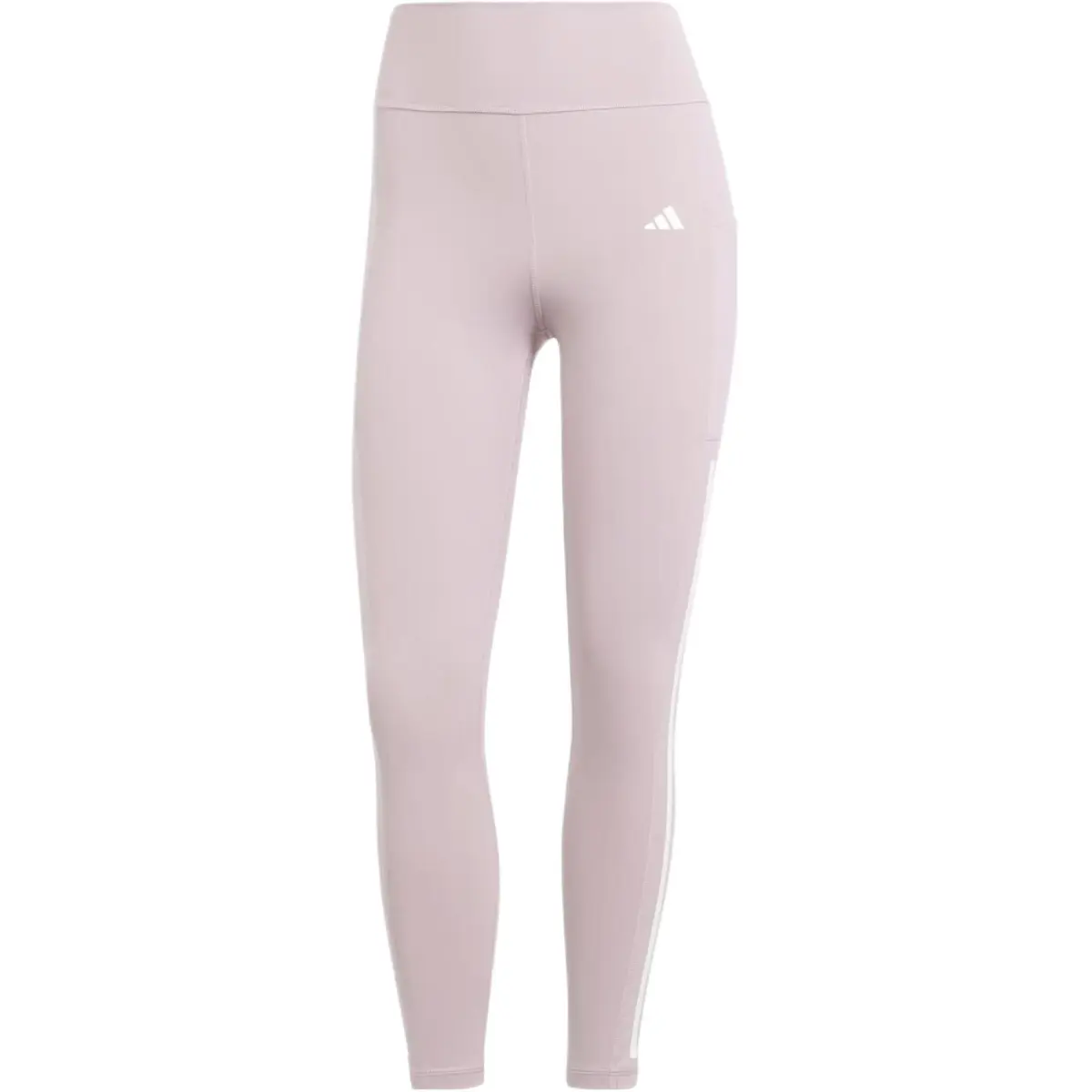 Adidas Free Shipping With AdiClub Optime 3-Stripes Full-Length Leggings