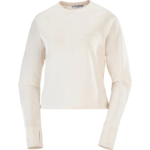 SALOMON ESSENTIAL LIGHTWARM Sweatshirt Women's Gentle White