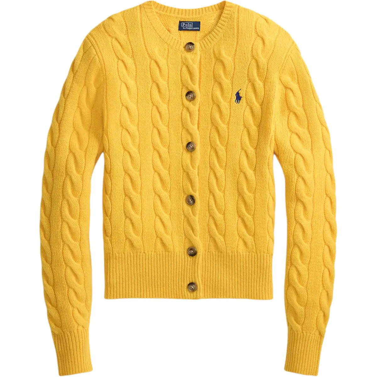 Polo Ralph Lauren Sweater Slim Fit Women's Mustard Yellow