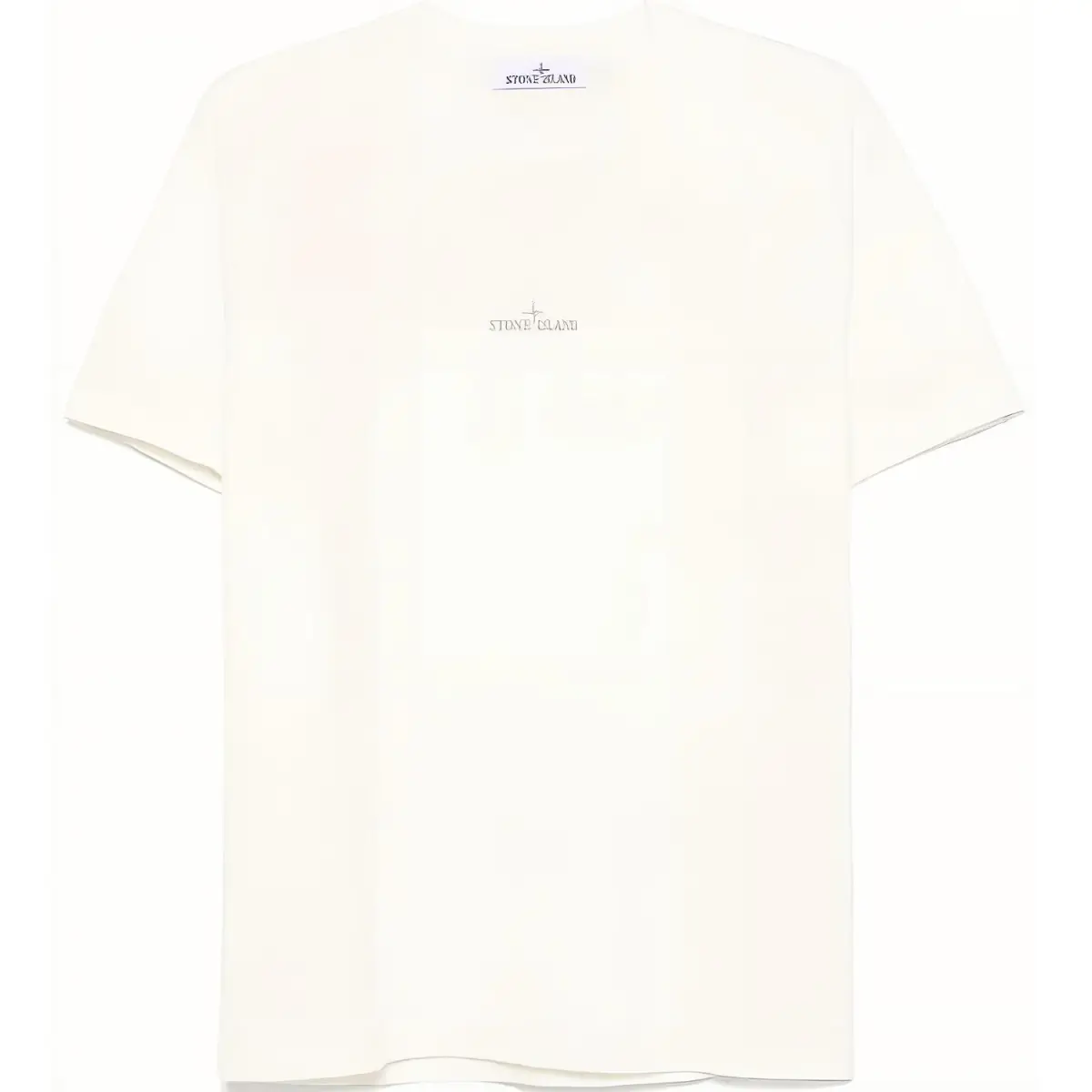STONE ISLAND Compass Printed Crewneck T Shirt
