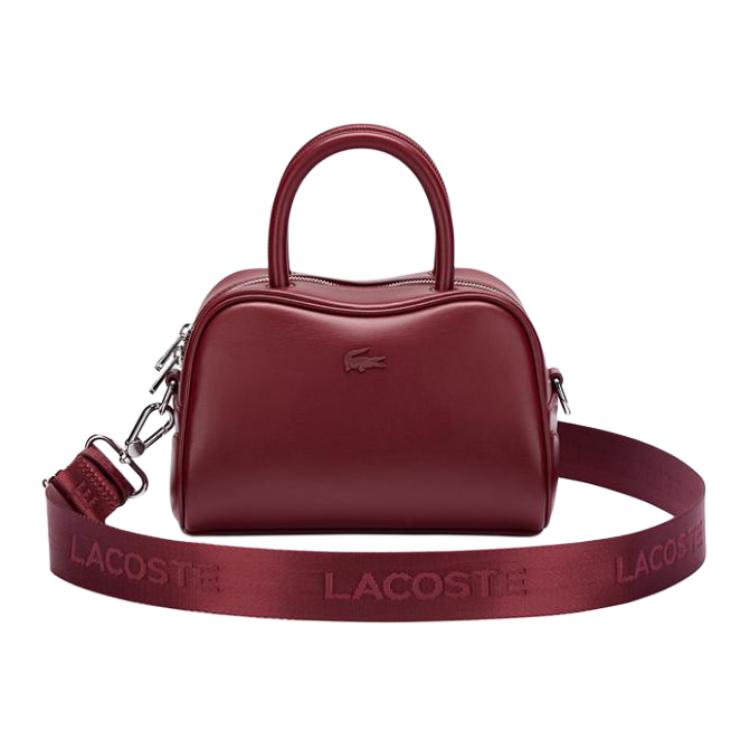 Женская сумка LACOSTE Crossbody Bag (бордовая)