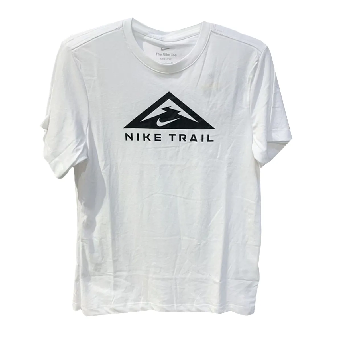 Nike Dri-Fit T-Shirts Men's White Crew Neck Moderate