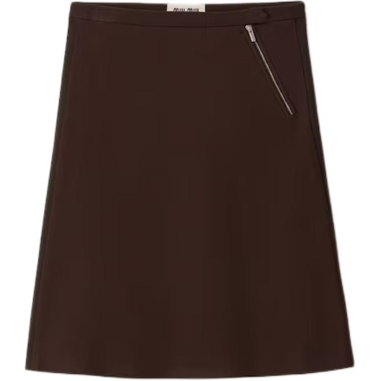 Женская юбка MIU MIU FW25 (серая)