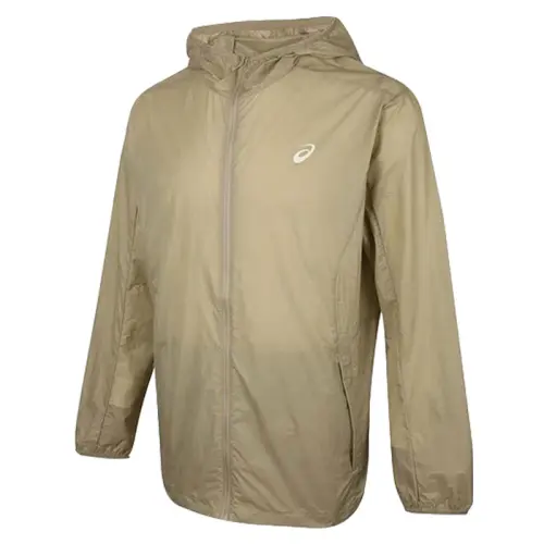 ASICS Jackets Men's Khaki Hooded Moderate Other