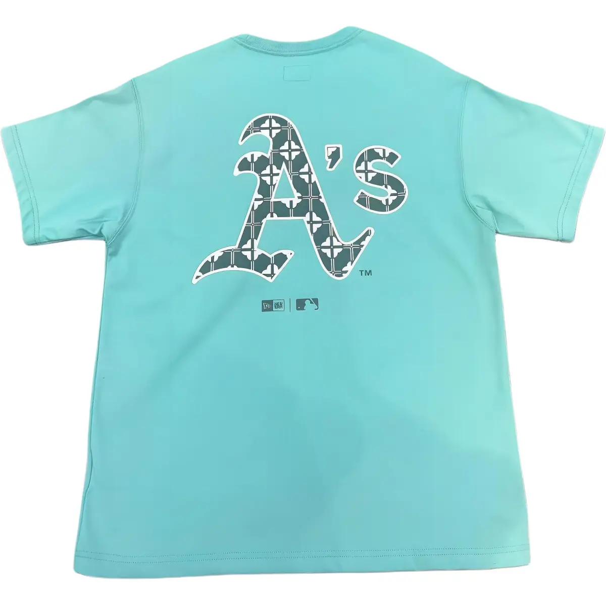 New Era T-Shirts Unisex Turquoise Crew Neck