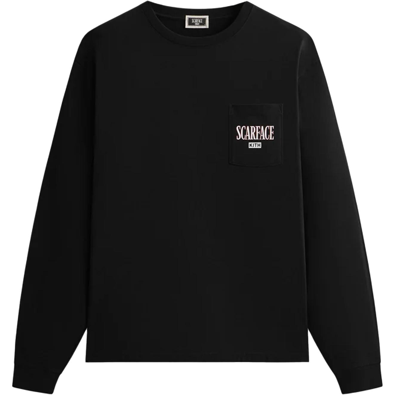 Мужская лонгслив KITH KITH x Scarface Monday Program SS25 Statue (черный)
