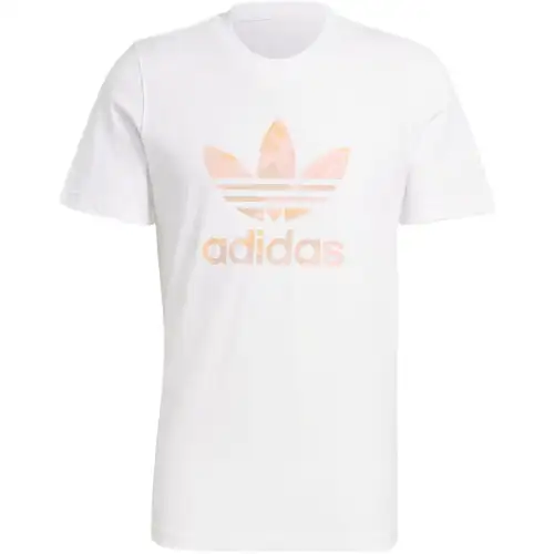 Adidas Originals T Shirts Men's White Crew Neck Moderate Straight Fit