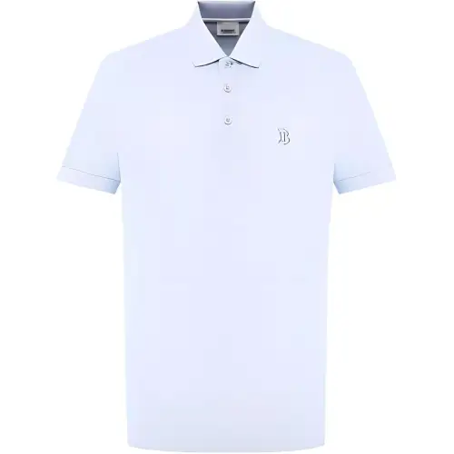 Burberry FW22 Polo Shirt Men's Light Blue