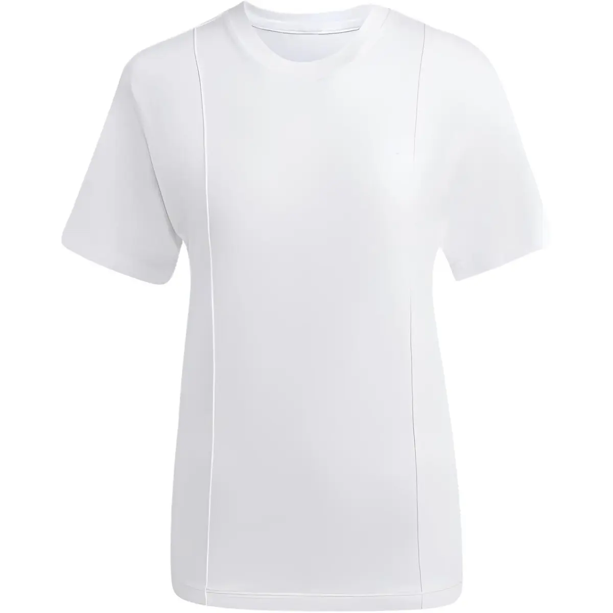 Adidas Originals ESSENTIALS T-Shirts Women's White Crew Neck Moderate Straight Fit