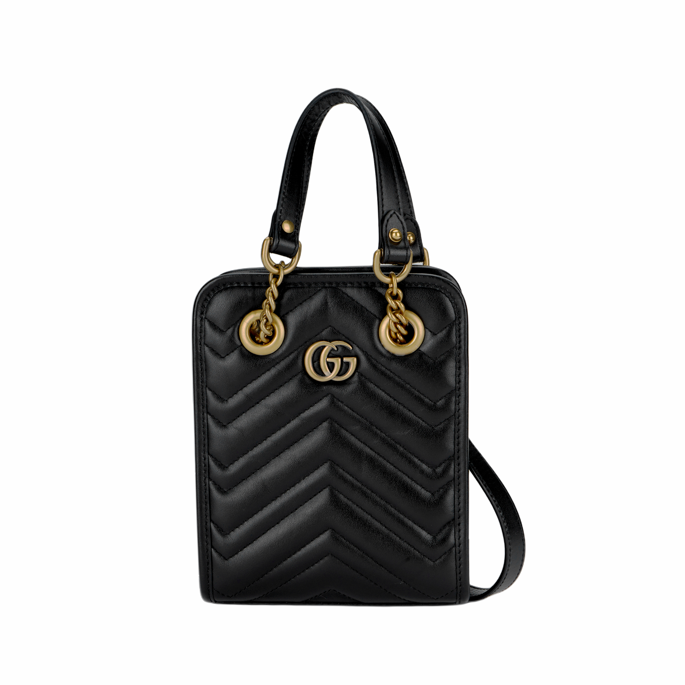 Женская сумка Gucci Marmont (черная)