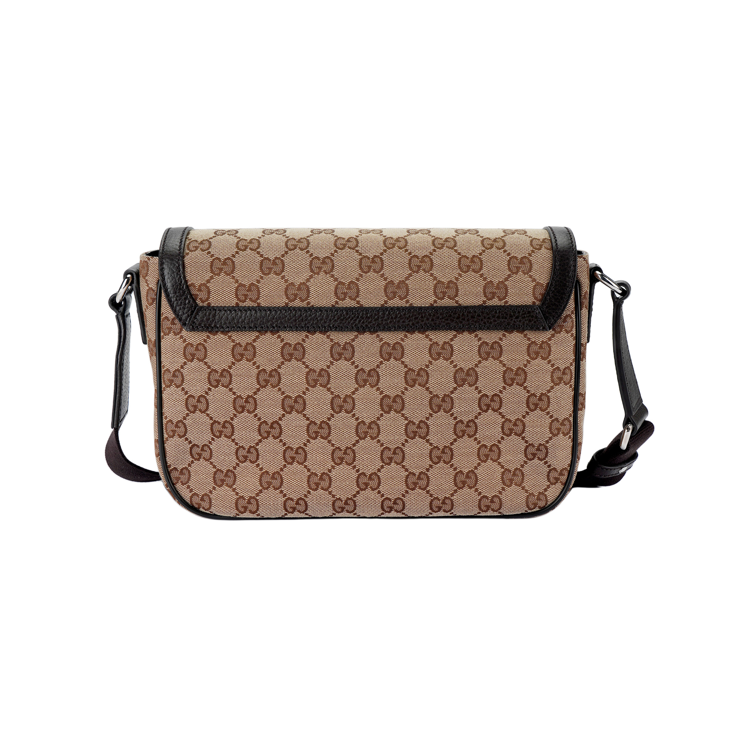 Мужская сумка Gucci Messenger Bag (эбеновый/коричневый) — фото 3