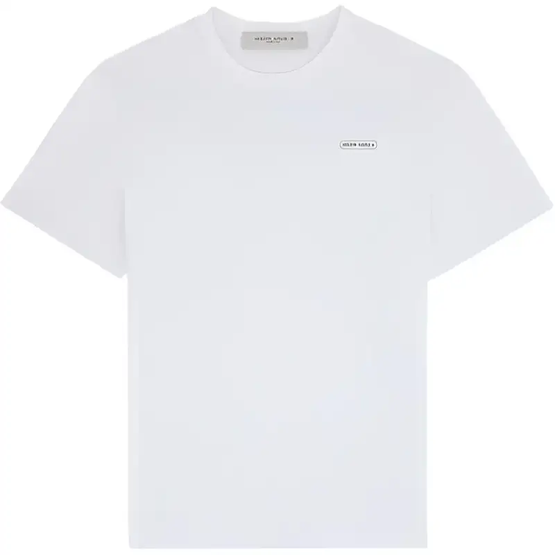Golden Goose T Shirts Unisex White Crew Neck Moderate Straight Fit