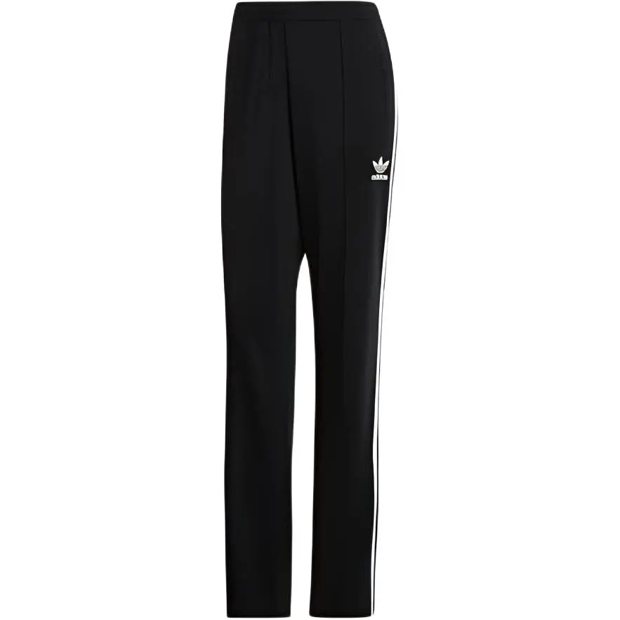 Adidas Originals Firebird Knitted Sweatpants Women's Black Moderate Straight Fit Pants