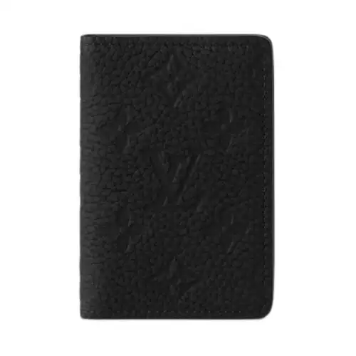 LOUIS VUITTON Pocket Organizer Monogram Taurillon Noir