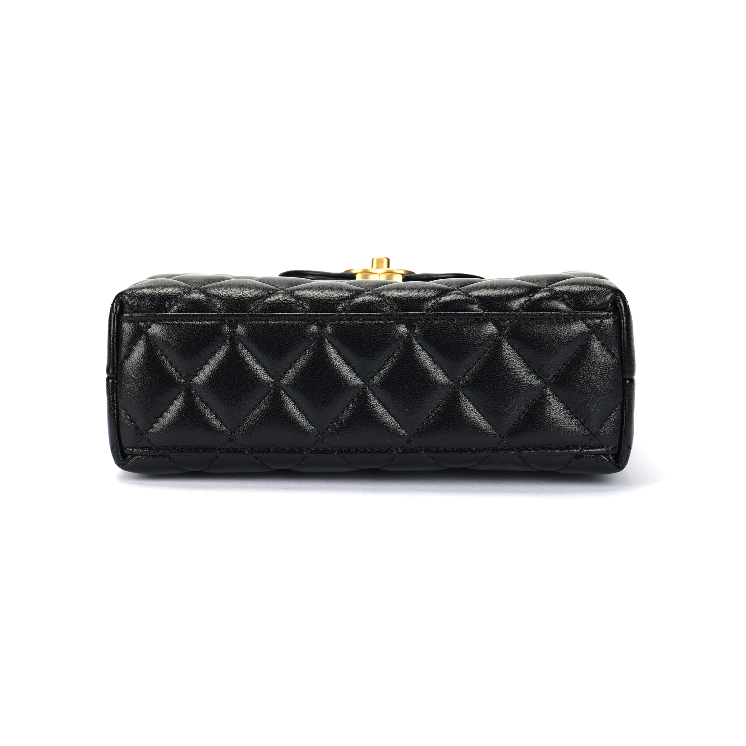 Женская сумка Chanel 25A 26S kelly NanoC Logo (черный) — фото 4