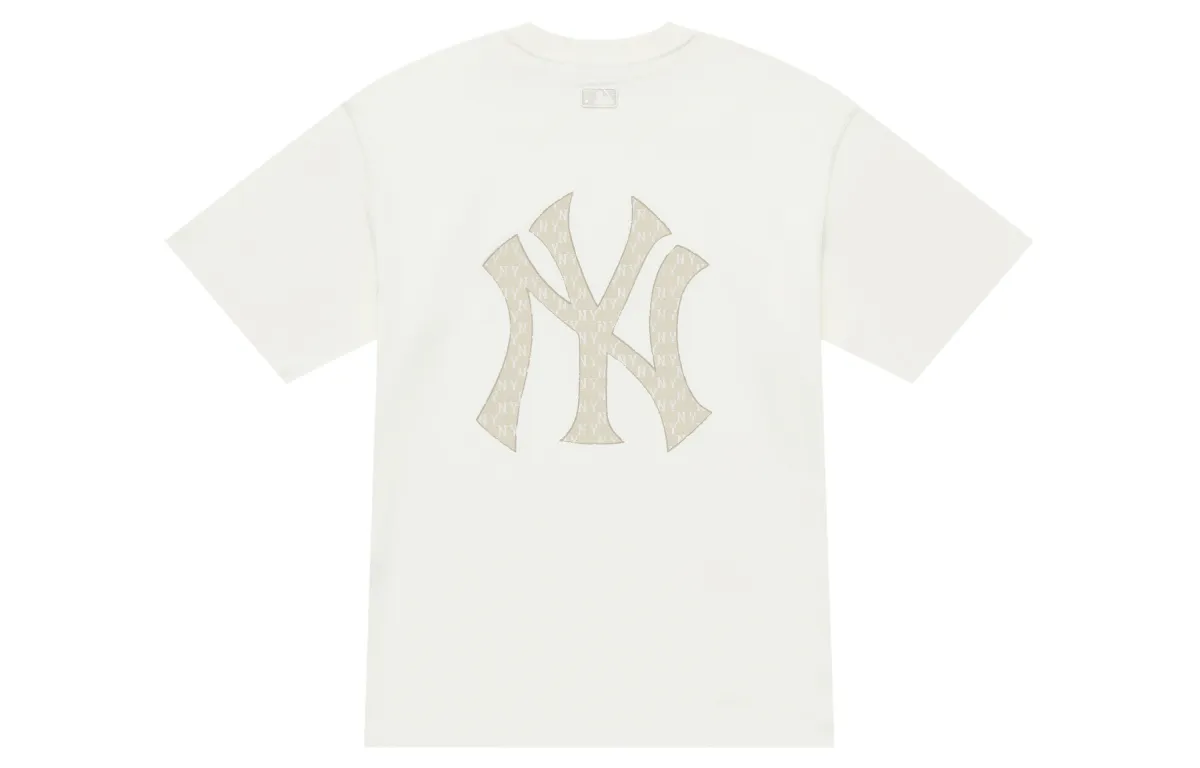 MLB MONOGRAM New York Yankees FW25 T Shirt Unisex White