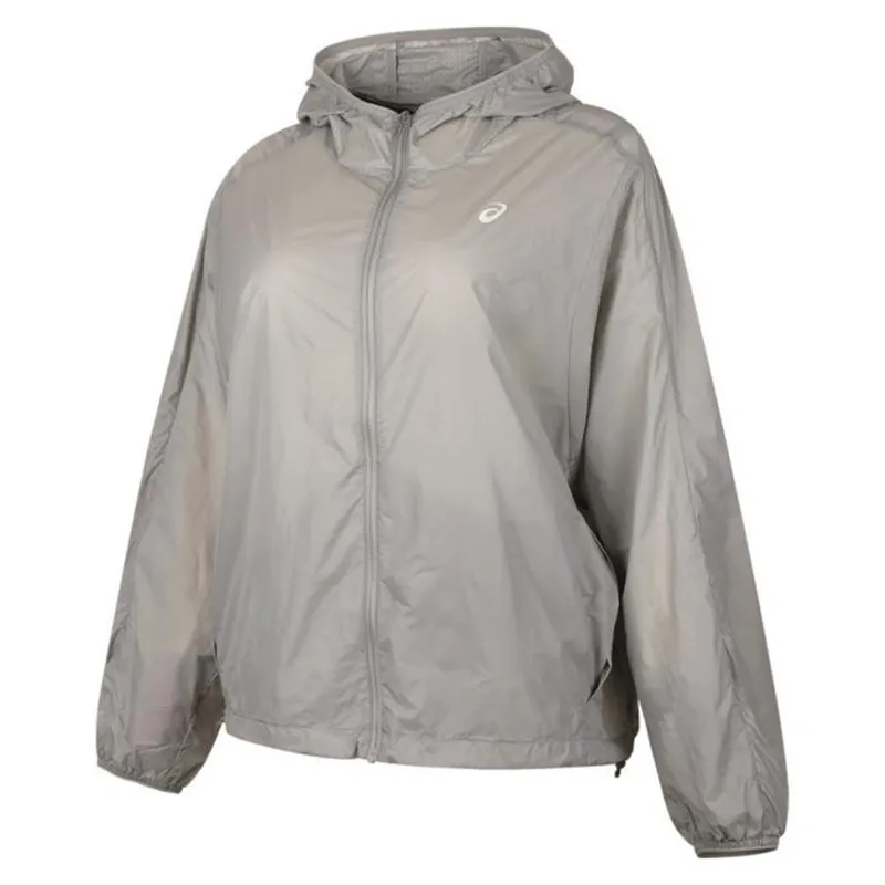 ASICS Jackets Women's Gray Hooded Moderate Other