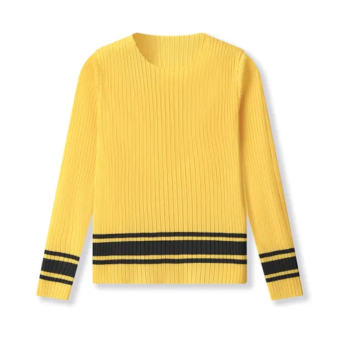 FILA Knitwear Women's Bellflower Yellow YE Crew Neck Moderate