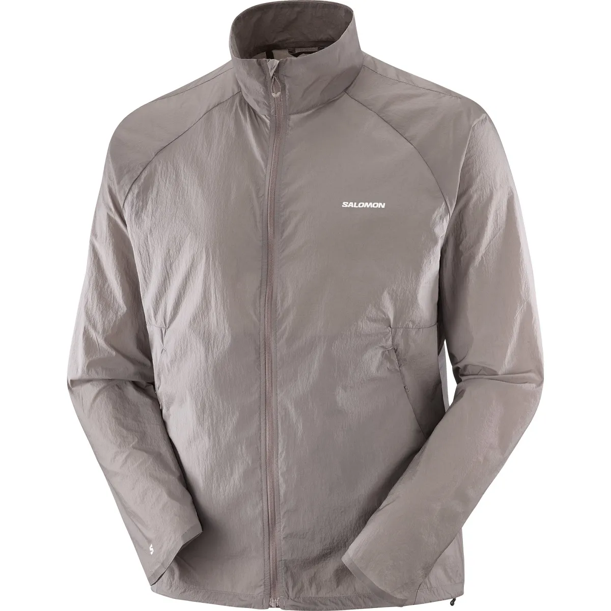 SALOMON Jackets Men's Iron Gray Stand Collar Moderate Other
